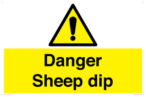 Danger Sheep dip